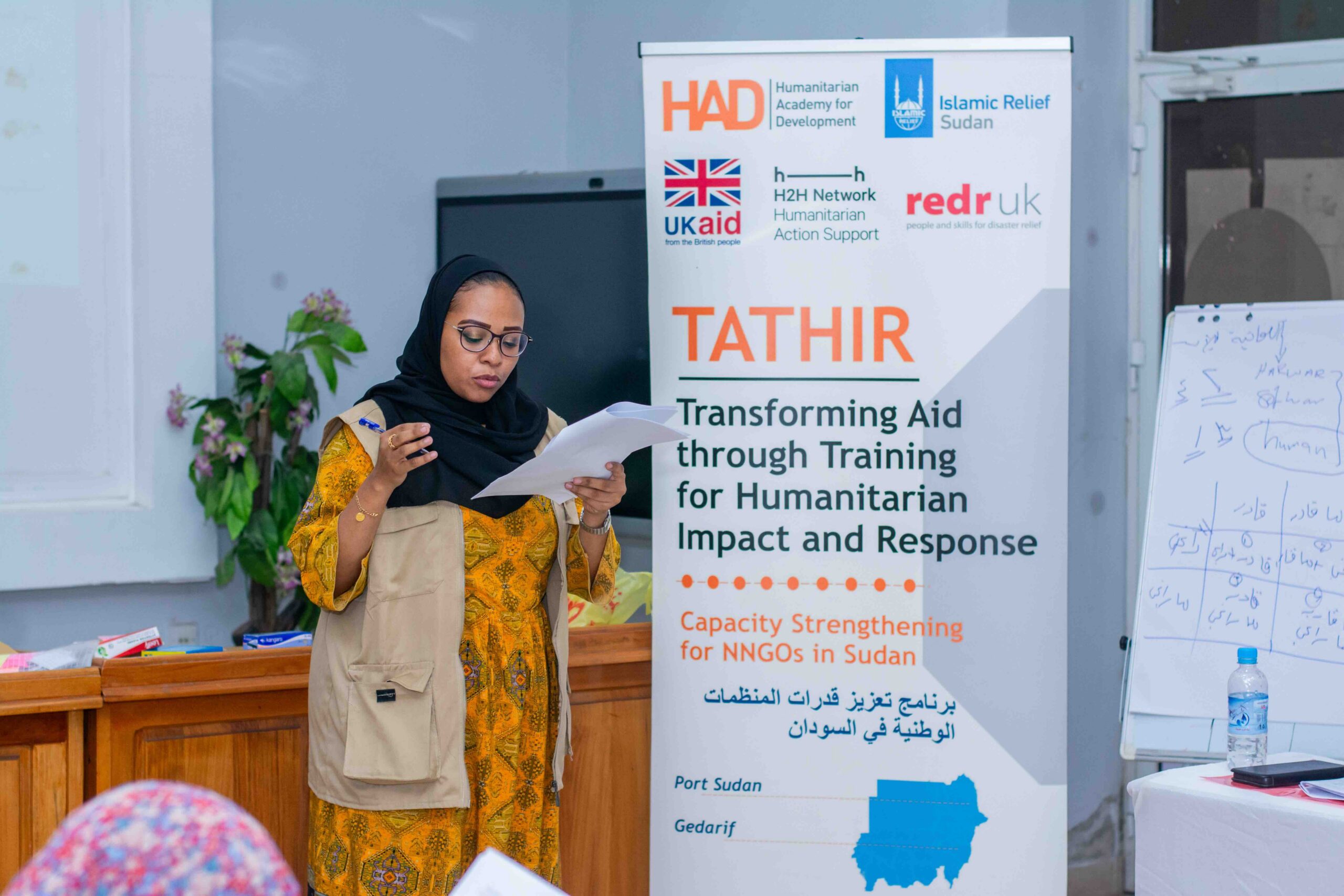 Participant presenting at the Tathir workshop